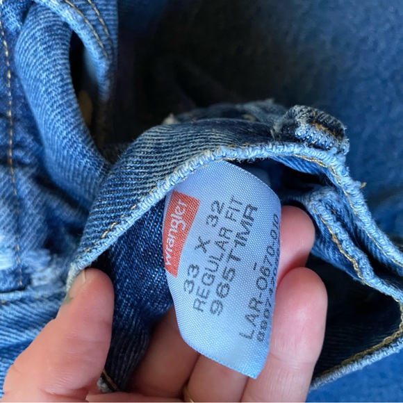 Mens Wrangler Jean Capris Cut Size 33 waist - Picture 9 of 9